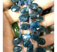 GENPICONG 8 * 12 mm Pierre Naturelle Couper Les Perles de Trou Transversal Clignotant Perles de Larme en Cristal de Goutte d'eau pour la Fabrication de Bijoux Boucle d'oreille DIY