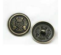 GENPICONG Boutons métalliques Vintage en Forme de Couronne de blé pour Uniforme Preppy JK 20 pièces/lot