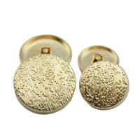 GENPICONG Lot de 10 Boutons métalliques dorés de Haute qualité pour Manteaux, vêtements, Costumes, Attaches, placage, Boutons métalliques, Fournitures de Couture