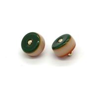 GENPICONG Lot de 10 Boutons Ronds Multicolores en Perles 10 mm pour vêtements, Chemises, Qipao, Hanfu, Bricolage, Petits Boutons, Accessoires de Couture