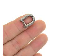GENPICONG Lot de 10 Mini goupilles à vis en Alliage de 6 mm de Couleurs Assorties, Crochet en U, Manille, connecteur de Bracelet en Cuir, Porte-clés, Cordon