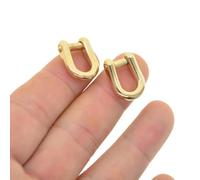 GENPICONG Lot de 10 Mini goupilles à vis en Alliage de 6 mm de Couleurs Assorties, Crochet en U, Manille, connecteur de Bracelet en Cuir, Porte-clés, Cordon