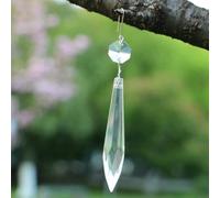 GENPICONG Lot de 20 prismes en Cristal de Verre pour Lustre, Accessoires d'éclairage Suspendus