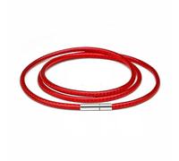 GENPICONG Lot de 3 Cordons en Cuir de 1 à 3 mm, chaîne en Corde cirée, Fermoir en Tube en Acier Inoxydable pour pendentifs, Colliers, Fabrication de Bijoux, Cordon