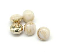 GENPICONG Lot de 4 Boutons Ronds en métal doré, œil de Chat, décoratifs, Vintage, pour vêtements, Accessoires de Couture