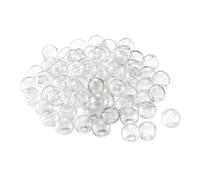 GENPICONG Lot de 50 à 100 Boules Rondes en Verre soufflé Transparent de 8 mm, 10 mm, 12 mm, 14 mm, 16 mm, pour la Fabrication de Bijoux et de Boucles d'oreilles Pendantes pour Femmes