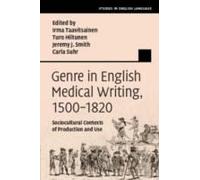 Genre In English Medical Writing, 1500-1820