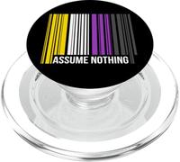 Genre Neutre Pas De Sexe Code À Barre Non Binaire PopSockets PopGrip pour MagSafe