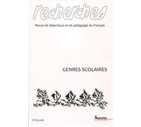 Genres scolaires Revue de didactique et de pédagogie du français n°65-2016 - Collectif - Presses Universitaires Du Septentrion Editions - broché - Revue