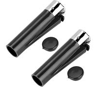 Genrise Briquet secret avec compartiment de rangement caché pour dérivation et dissimulation d'objets privés à la maison, festivals, voiture, voyage, etc. (Noir)