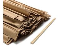 Genroku Lot de 100 paires de baguettes en bambou durable 21 cm