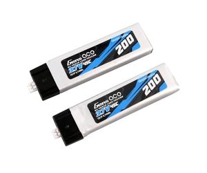 Gens ace 1S Lipo Batterie 200mAh 3.7V 45C avec Prise PH2.0 (Pack de 2) - Accu pour Tiny Whoop, Micro Drone FPV Racing et Quadricoptère RC