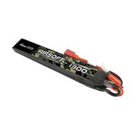 Gens Ace 25c 1300mah 2s1p 7.4v Saddle Airsoft Gun Lipo Battery With T