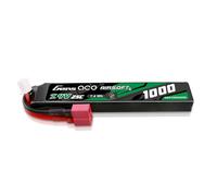 Gens ace 2S Batterie Lipo Airsoft 7,4V 1000mAh 25C 2S1P avec Connecteur T Deans, Compatible Répliques AEG M4et Crosse Le