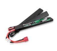 Gens ace 3S Batterie Lipo Airsoft 11,1V 1500mAh 25C 3S1P 3X Nunchuck avec Connecteur T Deans, pour Répliques AEG M4 CM16 R15