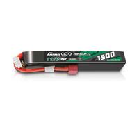 Gens ace 3S Batterie Lipo Airsoft 11,1V 1500mAh 25C 3S1P avec Connecteur T Deans, Compatible Répliques AEG M4 CM16 et Crosse Le