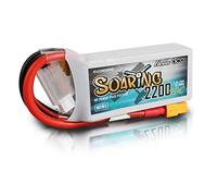 Gens ace Batterie LiPo 2S 7,4V 2200mAh Shorty XT60 Voiture RC Avion Bateau | Format Shorty ultra-compact idéal pour voitures RC 1/16, avions et bateaux