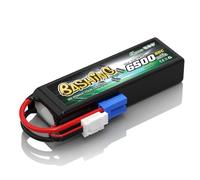 Gens ace Batterie LiPo 3S 11,1V 6500mAh EC5 Voiture RC 1/8 1/10 Buggy | Format standard haute capacité optimisé pour voitures RC 1/8 et 1/10