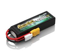 Gens ace Batterie LiPo 3S 5000mAh 11.1V 50C avec Connecteur XT90, Bashing Series, pour Voitures RC 1/7 1/8 1/10 Buggy Truggy Monster Truck
