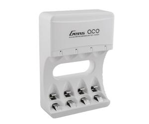 Gens ace Chargeur USB 5V 2A pour 4 Piles AA/AAA Ni-MH - Chargeur Intelligent avec indicateur LED et Fonctions de sécurité