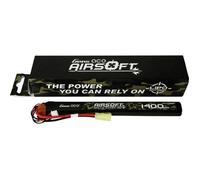 Gens ace Pack de batterie (LiPo) 11.1 V 1400 mAh Nombre de cellules: 3 25 C flat mini-Tamiya