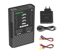 GensAce iMars Mini Chargeur Batterie RC 60W 5A USB-C pour Batteries LiPo 2-4S avec Adaptateur d'alimentation et Câble Adaptateur (EU)