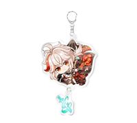 Genshin Cartoon Merchandise Porte-clés Accessoire pour sac à dos d'étudiant Pendentif Venti Diluc Cadeau créatif