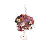Genshin Cartoon Merchandise Porte-clés Accessoire pour sac à dos d'étudiant Pendentif Venti Diluc Cadeau créatif