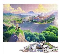 Genshin Impact 1000 pièces Puzzles pour Adultes Puzzles Cadeaux Les Puzzles en Bois sont idéaux comme Cadeau pour Toute la Famille et ce 19,7x29,5 Pouces