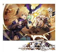 Genshin Impact Aether Puzzle pour Adultes 1000 pièces 100% Carton recyclé pour Adultes Cadeaux 26x38 cm