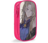 Genshin Impact Albedo Pencil Case Multi Layer Portable Pen Pouch Rose[5597]