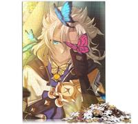 Genshin Impact Albedo Puzzle pour Adultes 1000 pièces en Carton 100% recyclé, Jeu Pratique 26 x 38 cm
