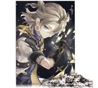 Genshin Impact Albedo Puzzles pour Adultes 1000 Puzzles en Carton recyclé pour Les Amoureux de l'été 10,27 x 14,96 Pouces