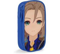 Genshin Impact Albedo Trousse ¿¿ Crayons Grande Capacit¿¿ Pochette Pour Stylo Bleu[5551]