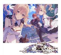 Genshin Impact Barbara Gunnhildr Puzzles pour Adultes 1000 Jouets en Bois Peg 50 x 75 cm