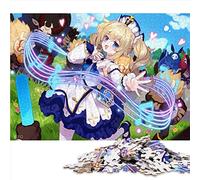 Genshin Impact Barbara Gunnhildr Puzzles pour Adultes 1000 pièces Planche 100% recyclée de qualité supérieure pour Adultes et Enfants de 10 Ans et Plus 26 x 38 cm