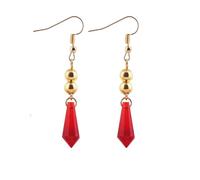 Genshin Impact Boucles d'oreilles à crochet Tartaglia Anime Game Boucles d'oreilles Cosplay Bijoux pour femmes pour filles, zinc, sans pierre précieuse