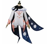 Genshin Impact Cosplay Paimon Tenue Robe de soirée Uniforme Anime Perruque Cosplay Costume Mignon Kawaii Halloween Costumes pour Femmes Fille