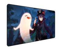 Genshin Impact Grand tapis de souris de jeu XXL XL, motif anime, 90 x 40 x 0,3 cm, bords cousus, précision et vitesse améliorées, convient pour PC et ordinateur portable