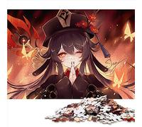 Genshin Impact Hu Tao Puzzle 1000 pièces en Bois pour Adultes et Enfants de 12 Ans et Plus 19,7 x 29,5 Pouces