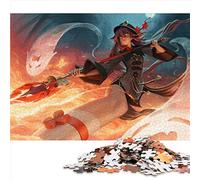 Genshin Impact Hu Tao Puzzle Adulte 1000 Puzzles en Bois pour Adultes et Enfants à partir de 12 Ans Puzzle 50x75 cm