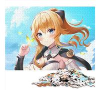 Genshin Impact Jean Puzzles pour Adultes 1000 pièces Planche 100% recyclée de qualité supérieure pour la décoration de la Maison 10,27 x 14,96 Pouces
