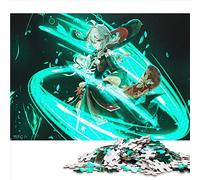 Genshin Impact Kaedehara Kazuha Puzzles 1000 pièces Puzzles pour Adultes Enfants Puzzle en Bois Jeu Familial Anti-Stress Puzzle défi Difficile 50x75 cm
