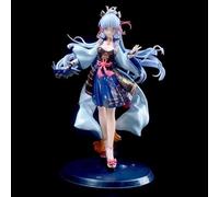 Genshin Impact Kamisato Ayaka Figurine de jeu de collection 25 cm en PVC avec position assise (pour collection cadeau)