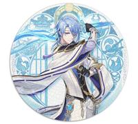 Genshin Impact Kamisato Ayato Puzzles 1000 pièces pour Adultes Puzzle Rond 1000 pièces Jeu Adulte Cadeau Jeu interactif Familial Défi cérébral Cadeau 67,5 x 67,5 cm