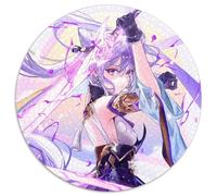 Genshin Impact Keqing Puzzles 1000 pièces pour Adultes Puzzle Rond 1000 pièces Jeu Adulte Cadeau Jeu interactif Familial Défi cérébral Cadeau 67,5 x 67,5 cm