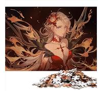 Genshin Impact La Signora Puzzles pour Adultes Premium 100% Planche recyclée Puzzles Difficiles et Difficiles 26x38 cm