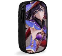 Genshin Impact Mona Trousse ¿¿ Crayons Grande Capacit¿¿ Pochette Pour Stylo Noir[5610]