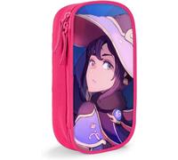 Genshin Impact Mona Trousse ¿¿ Crayons Grande Capacit¿¿ Pochette Pour Stylo Rose[5627]