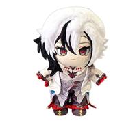 Genshin Impact Peluche, Poupée Habillée Anime 20cm avec des Vêtements Jouet en Peluche Doux Et Mignon for Les Fans Joueurs Cadeau(Arlecchino)